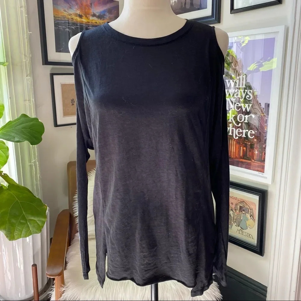 AllSaints Aino Shoulder Cut Out Top - Picture 4 of 8